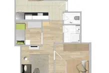 Grundriss Appartement Mansarde