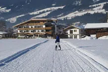 Schiabfahrt bis zum Haus